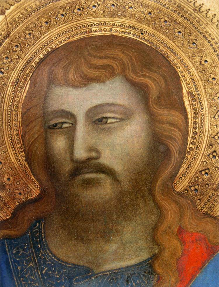 Saints Jean-Baptiste, Jean l'Évangéliste et Jacques (détail)