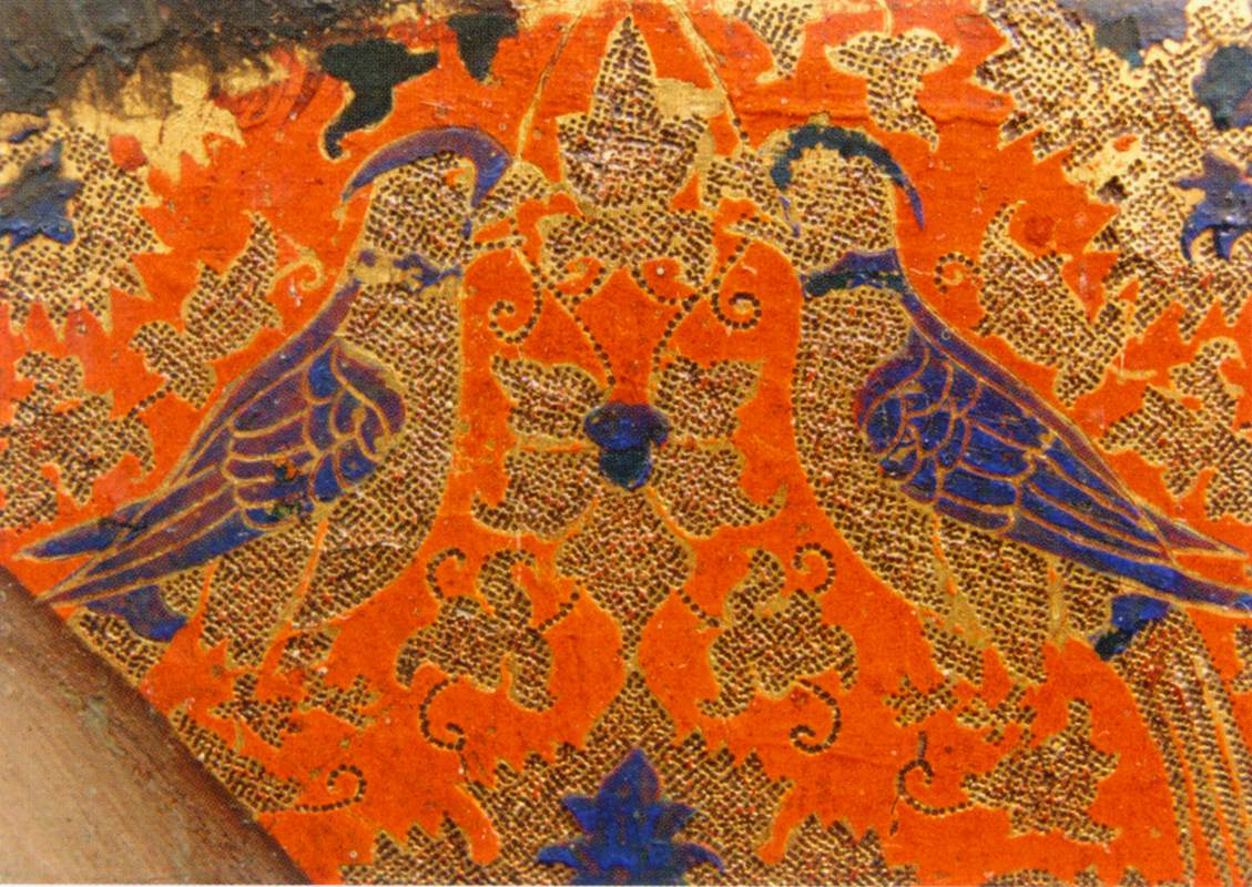 Saints Jean-Baptiste, Jean l'Évangéliste et Jacques (détail)