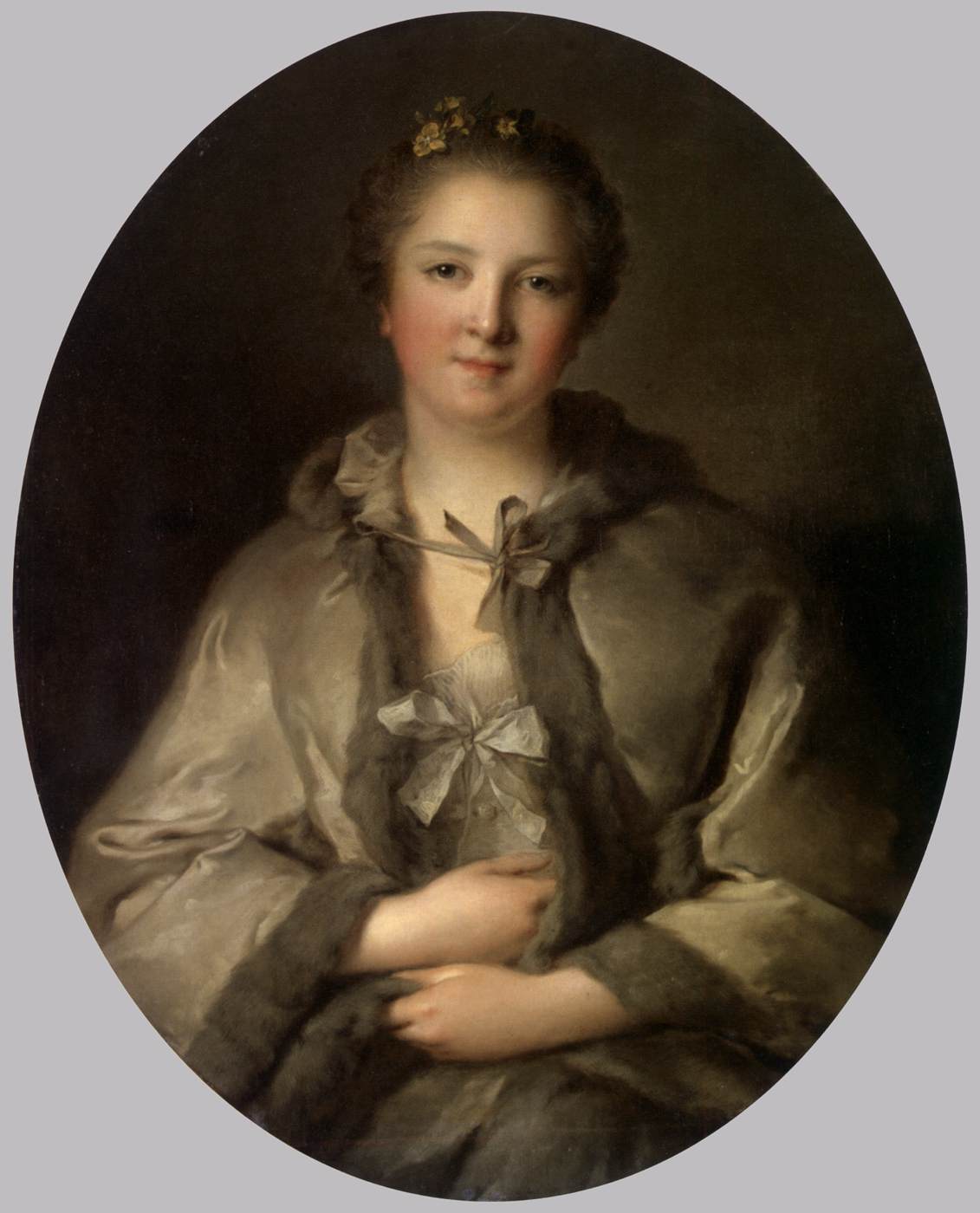 Portrait d'une dame en gris