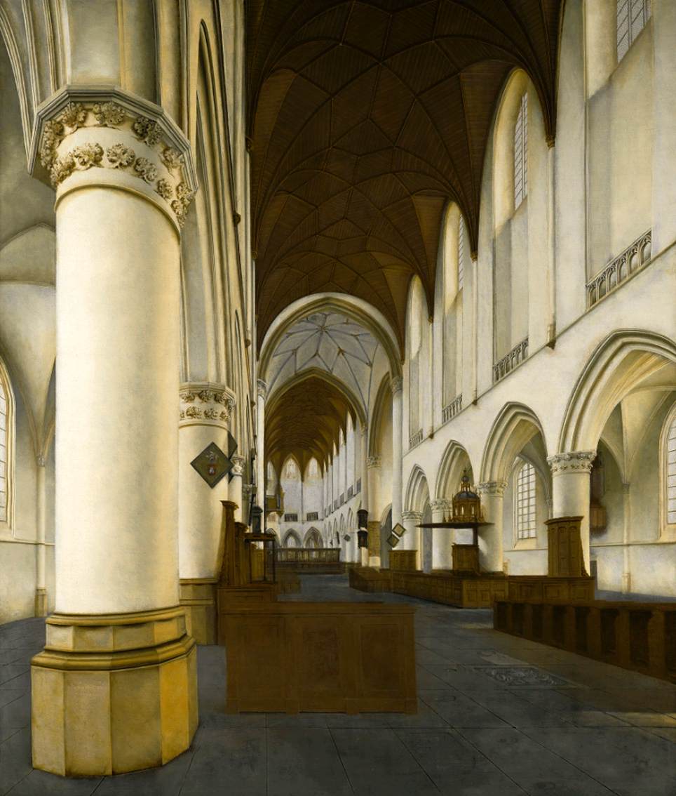 Intérieur de l'église Saint-Bavon à Haarlem