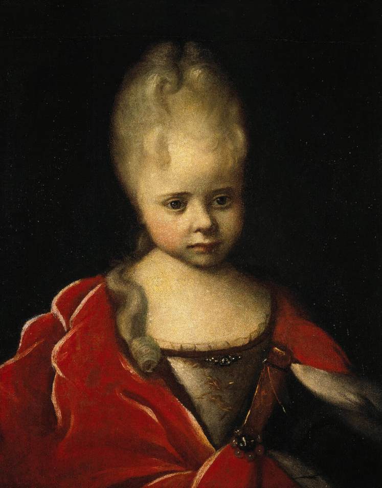Portrait de la grande-duchesse Yelizaveta Petrovna enfant