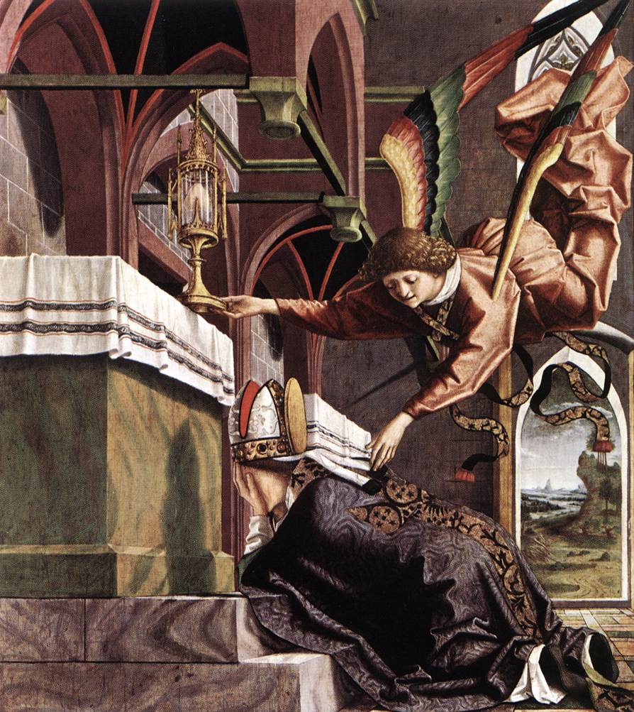 Retable des Pères de l'Église : Vision de saint Sigisbert