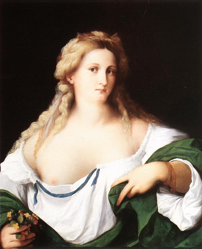 Une femme blonde