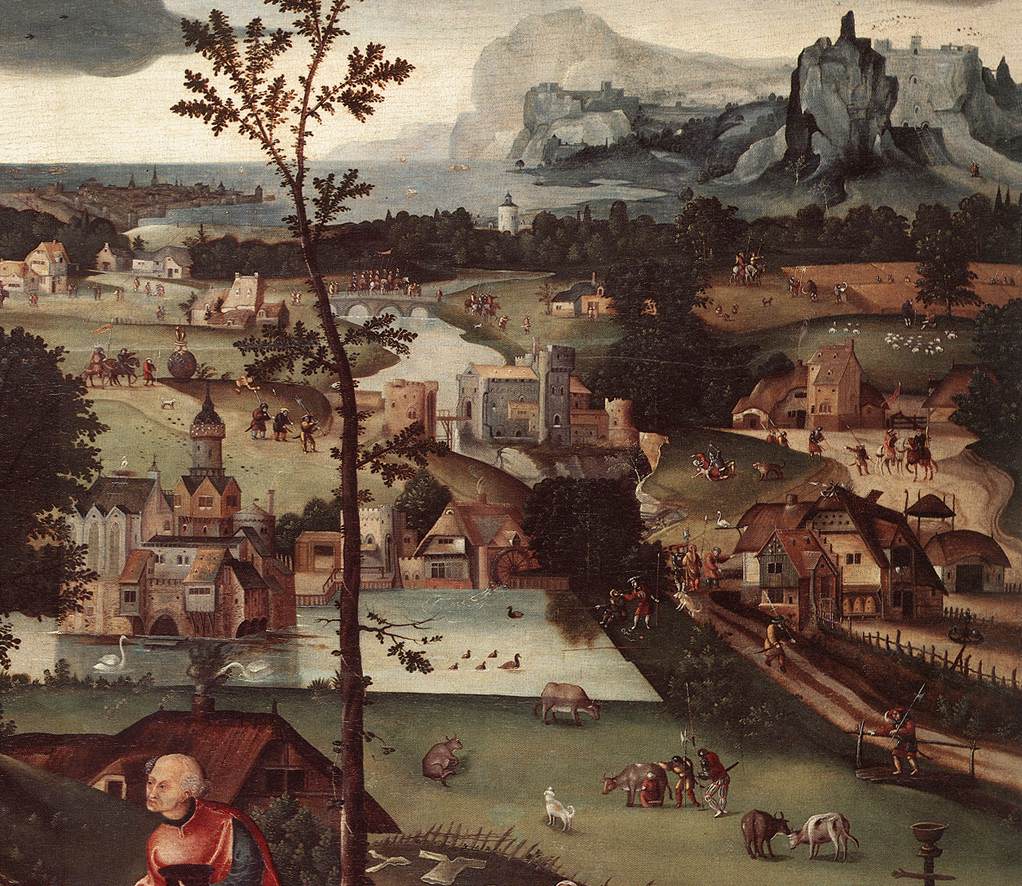 paysage avec the Rest on the Flight (detail)