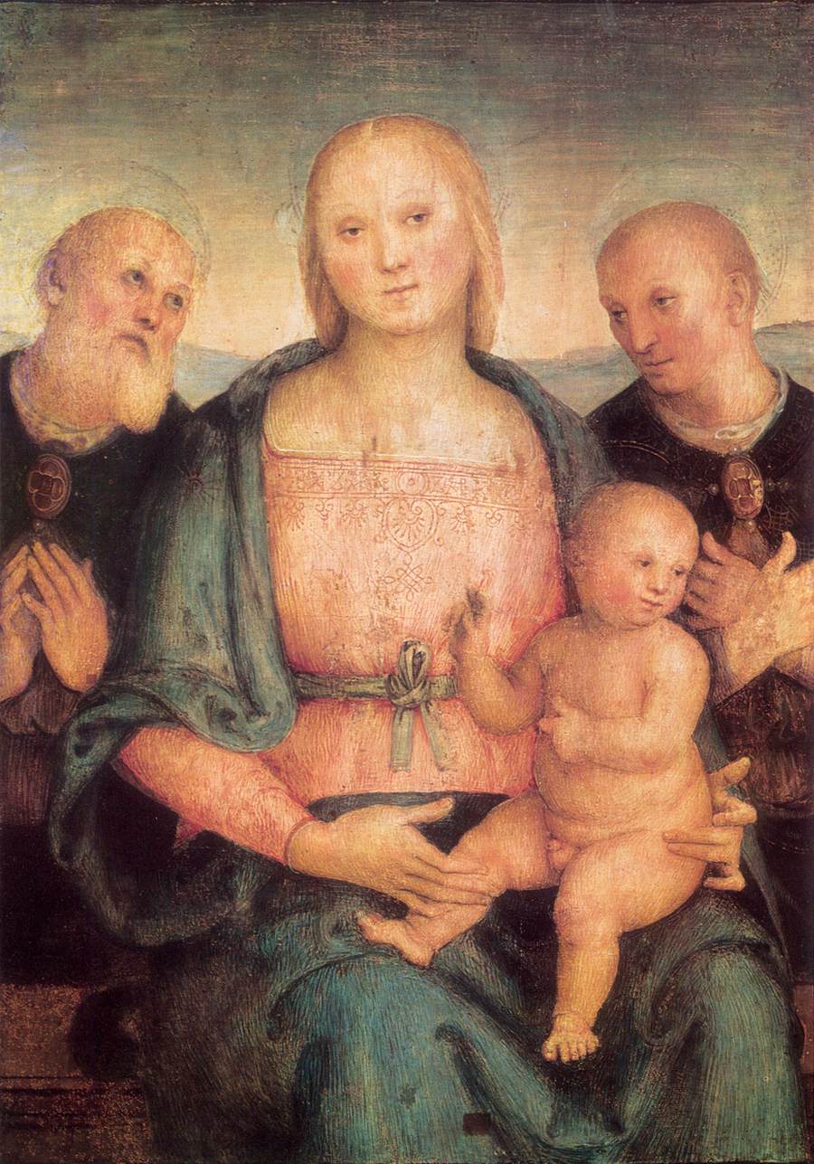Vierge à l'Enfant avec des saints