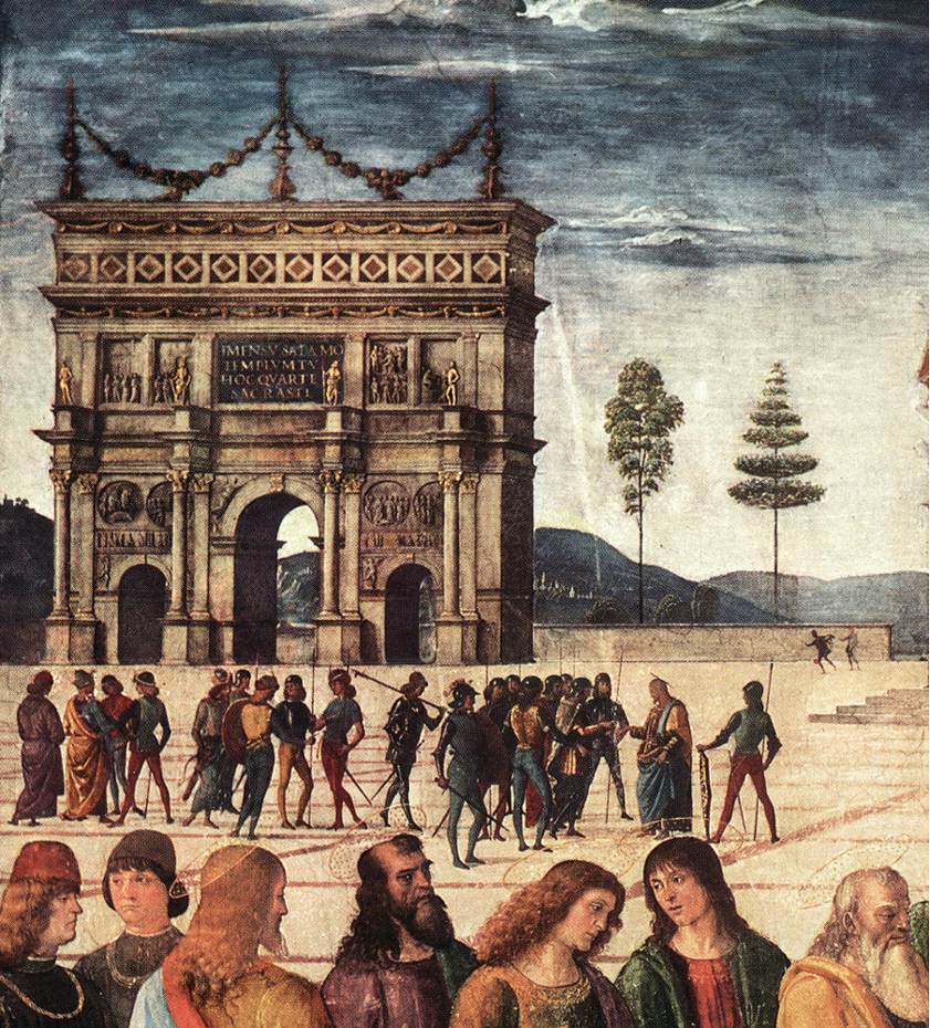Le Christ remettant les clefs à saint Pierre (détail)
