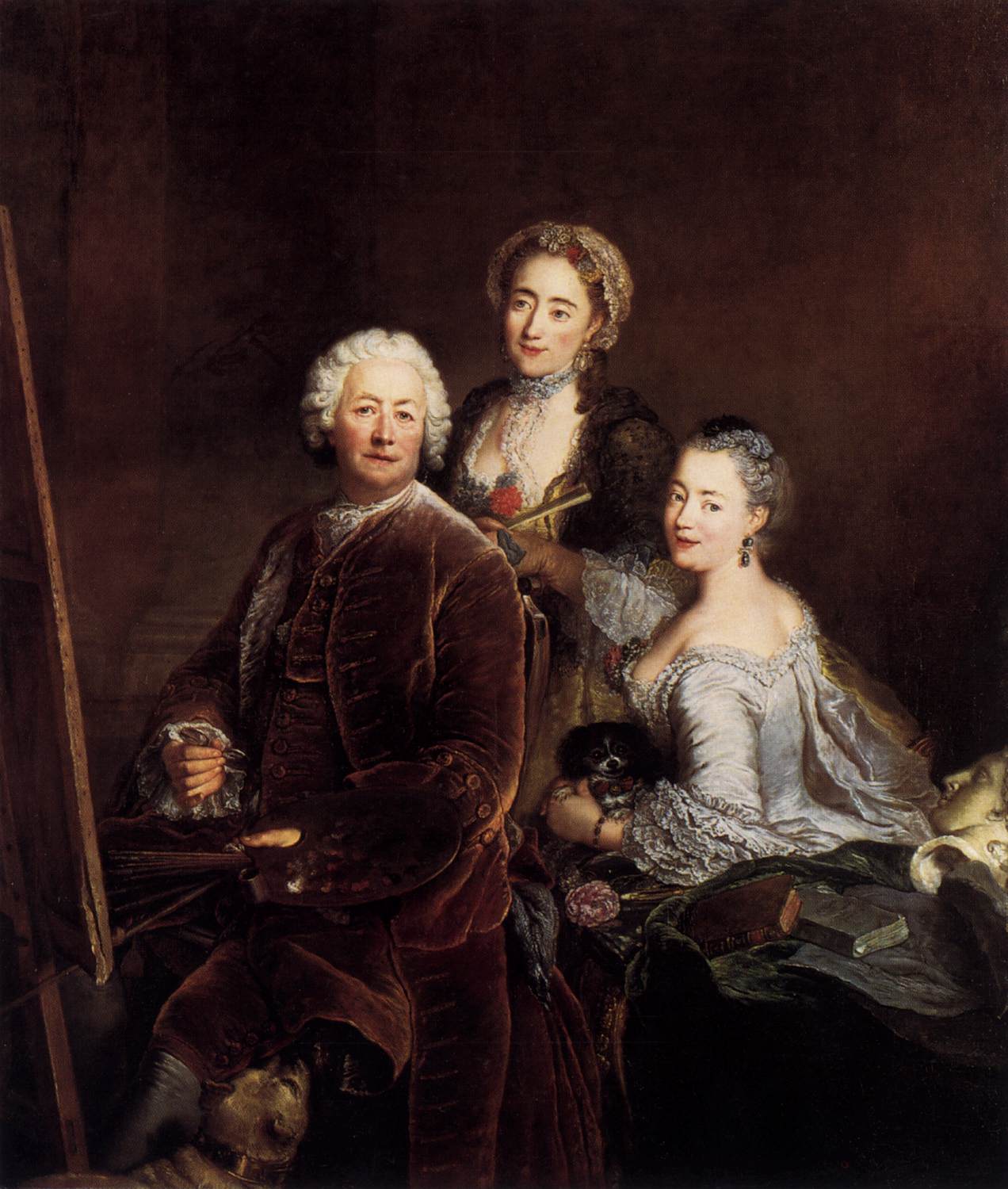 Autoportrait avec ses filles