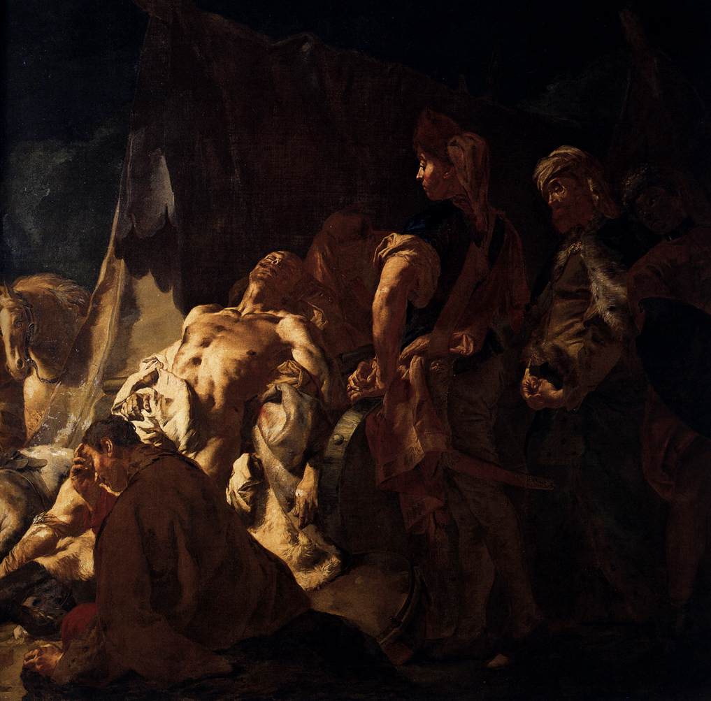 La mort de Darius (détail)