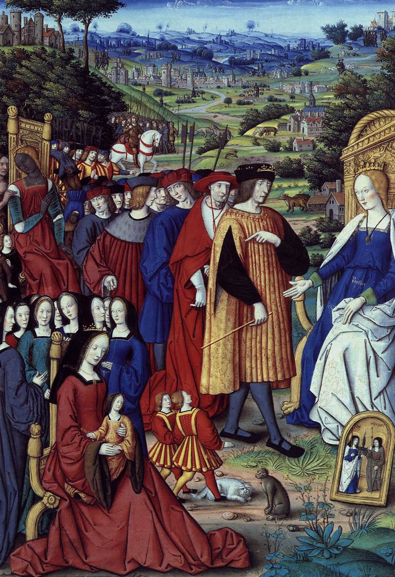 Enluminure d'un manuscrit