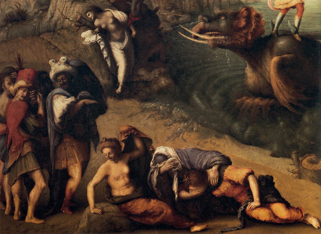 Persée délivre Andromède (détail)