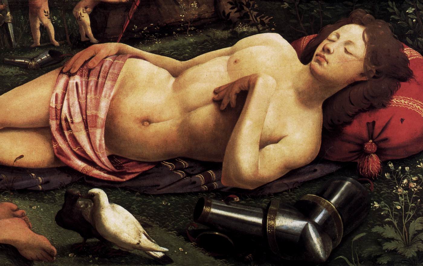 Vénus, Mars et Cupidon (détail)