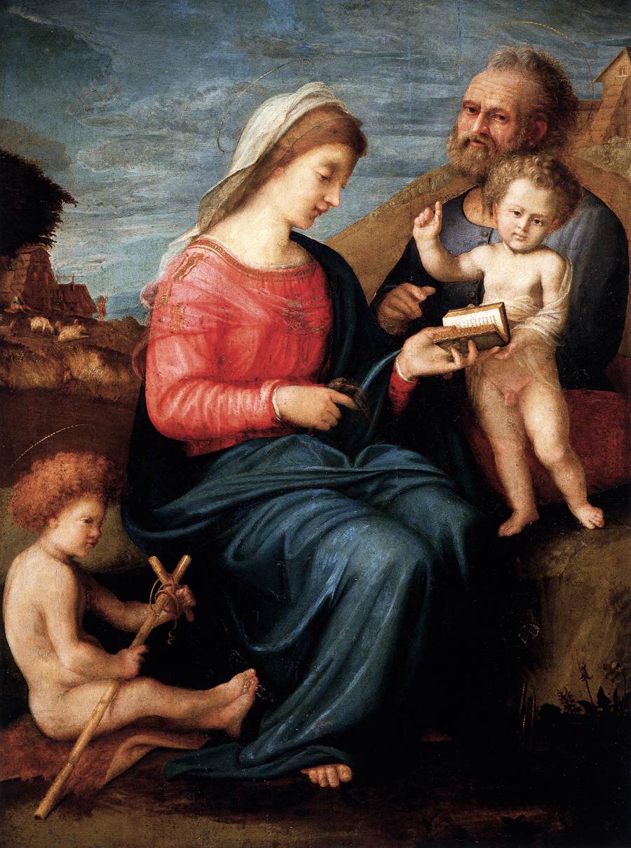 La Sainte Famille avec le jeune saint Jean-Baptiste