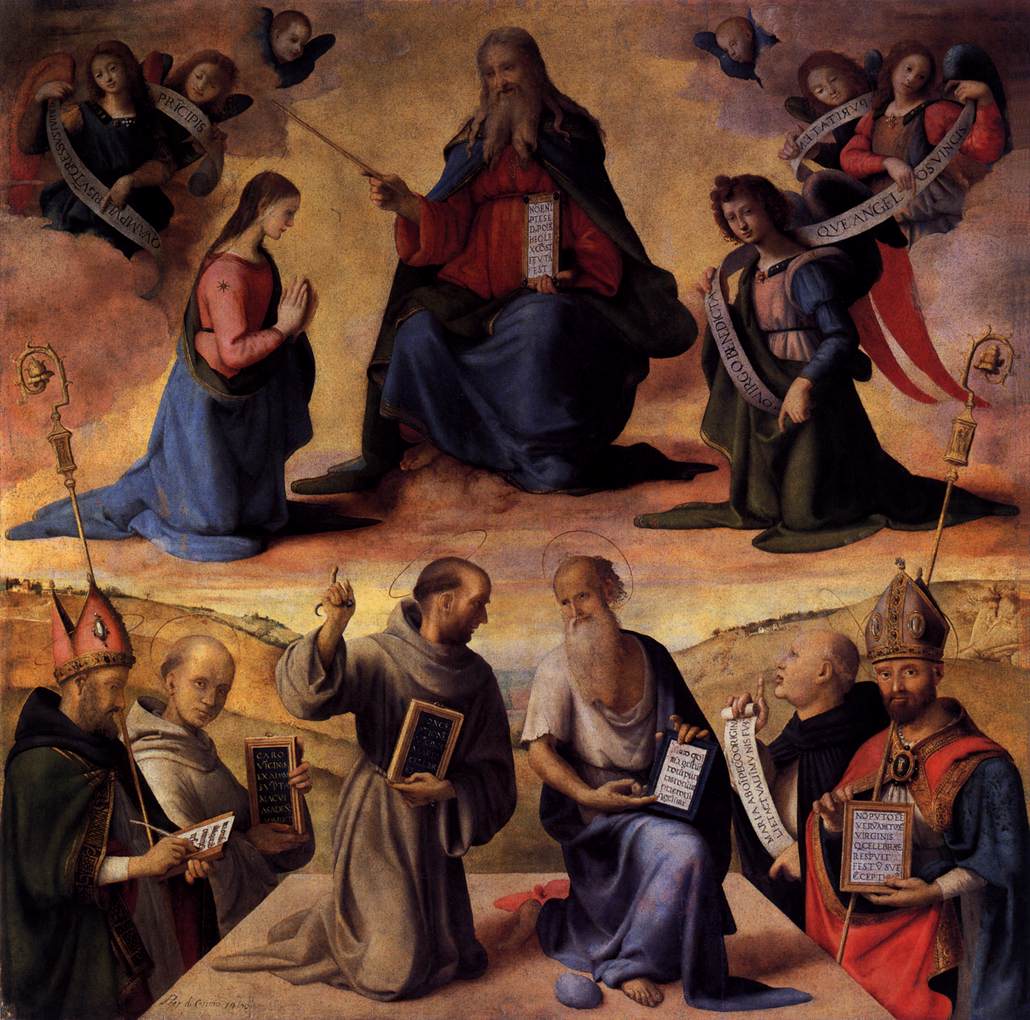 L'Immaculée Conception avec des saints