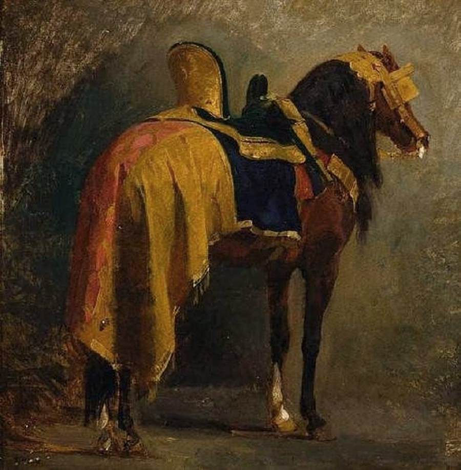 Cheval caparaçonné