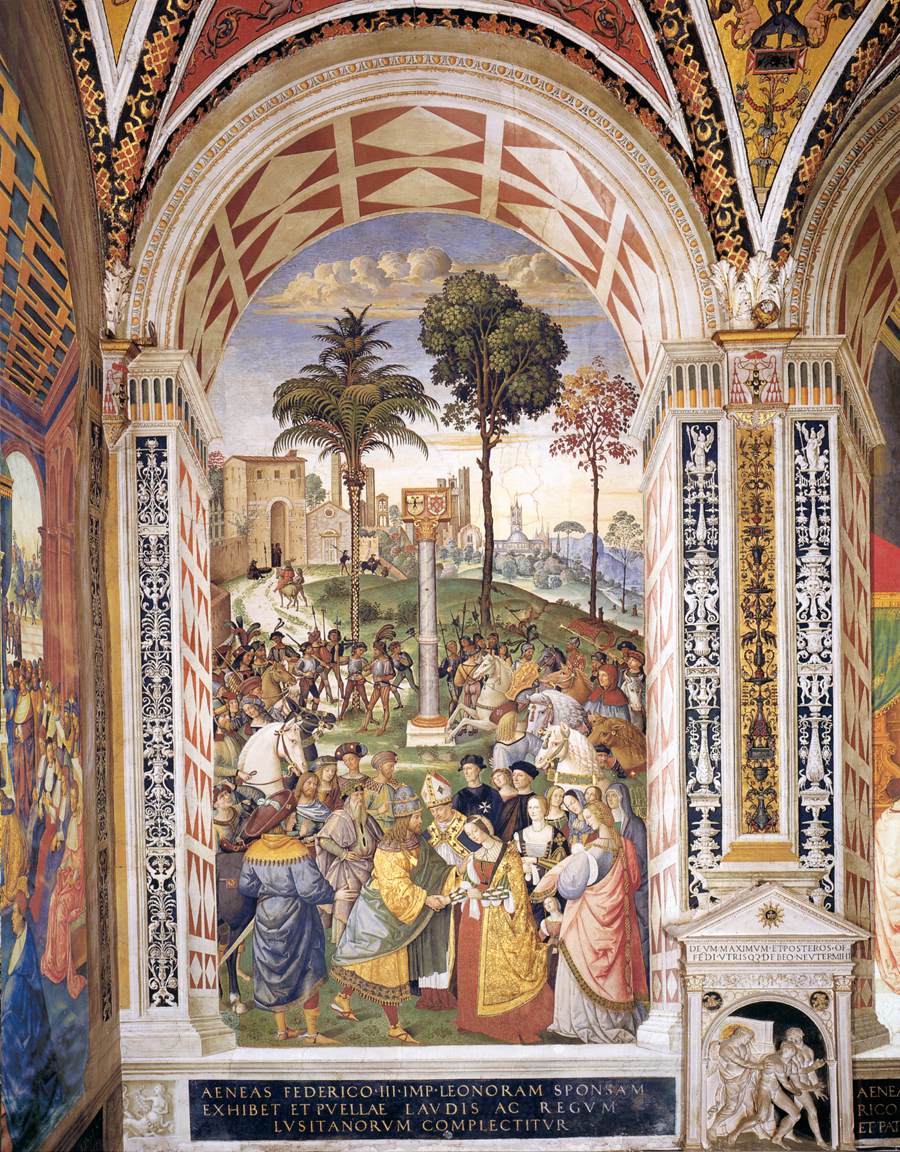 No. 5: Enea Silvio Piccolomini présente Frédéric III à Eléonore de Portugal