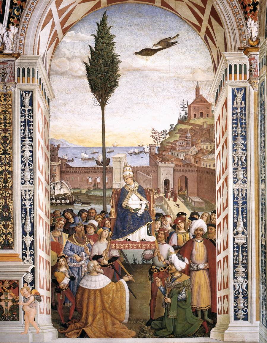 No. 10: Le pape Pie II arrive à Ancône