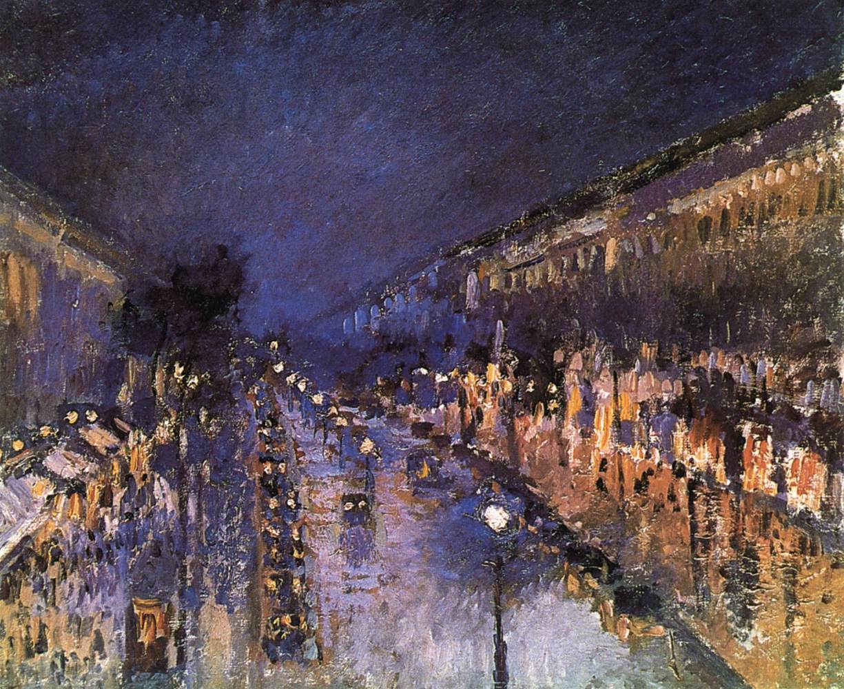 Boulevard Montmartre la nuit