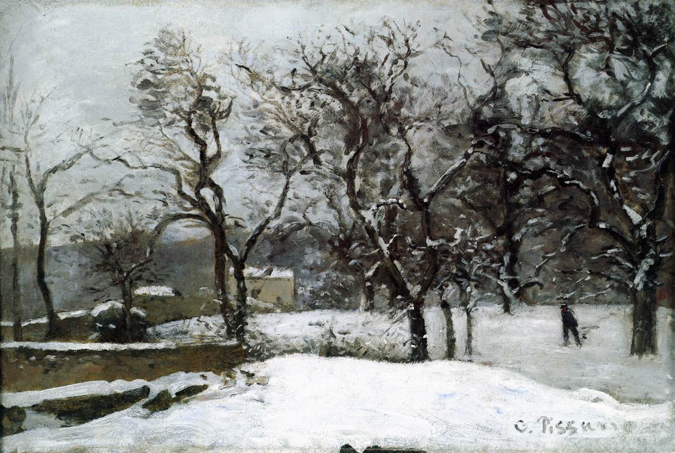 Neige à Louveciennes