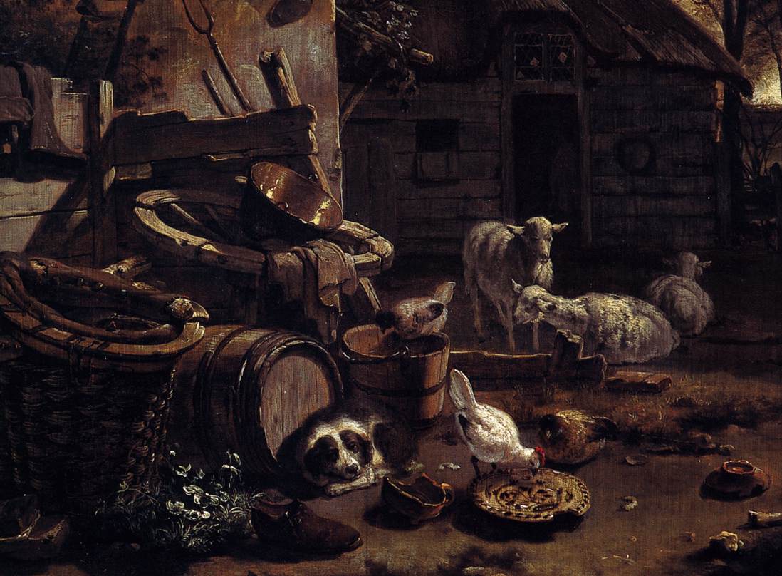 Scène de basse-cour (détail)
