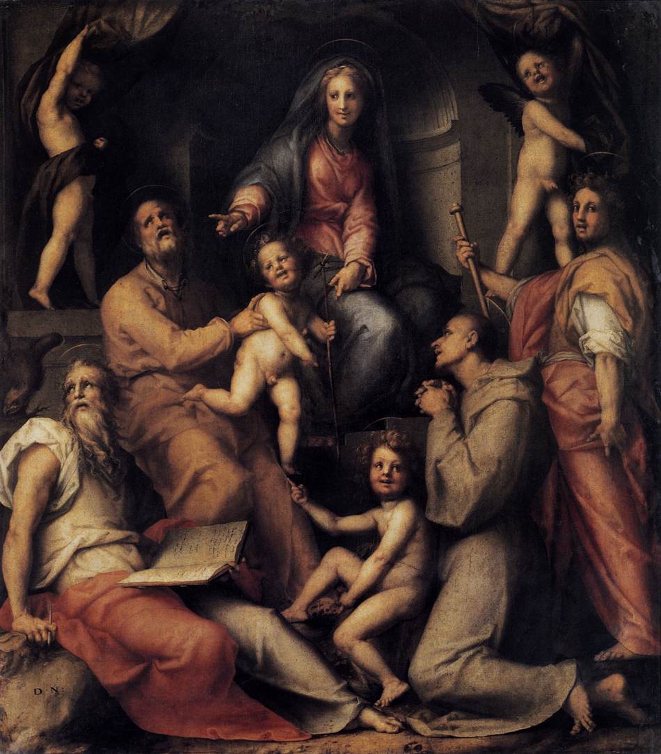 Vierge à l'Enfant avec des saints