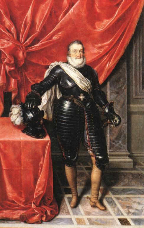 Henri IV roi de France en armure