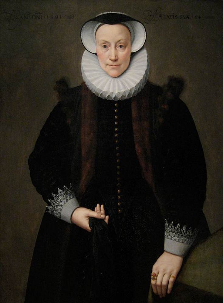 Portrait d'une femme âgée de 54 ans