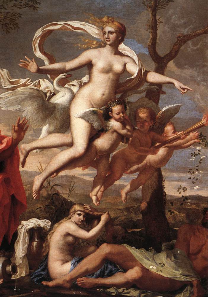 Vénus présentant des armes à Énée (détail)