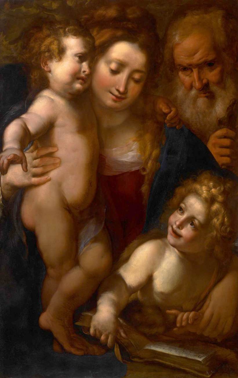 La Sainte Famille avec le jeune saint Jean-Baptiste