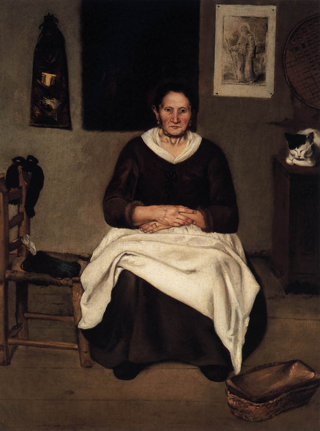 Vieille femme assise