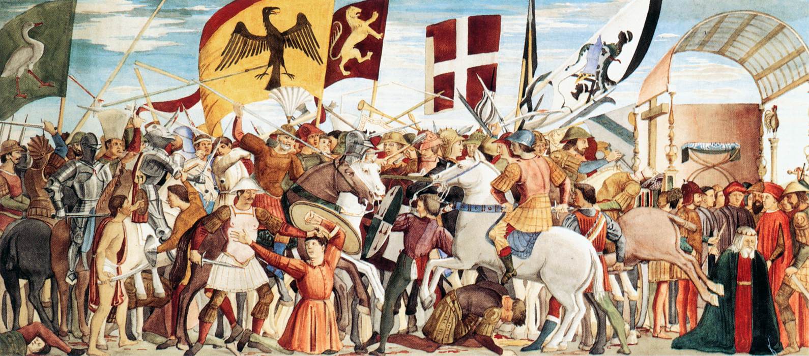 Scène d'après Piero della Francesca