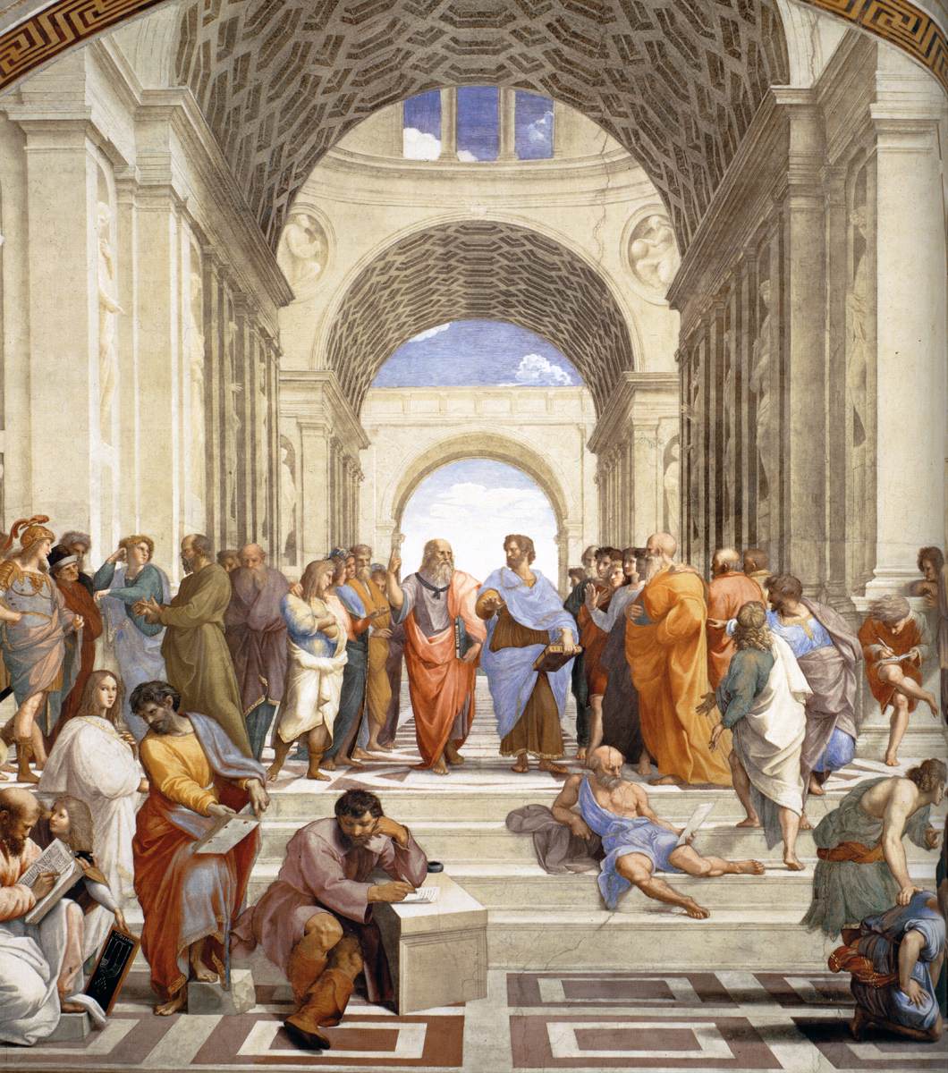 L'École d'Athènes (détail)