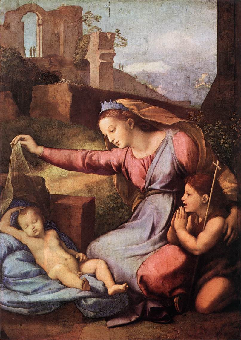 La Madone au diadème bleu