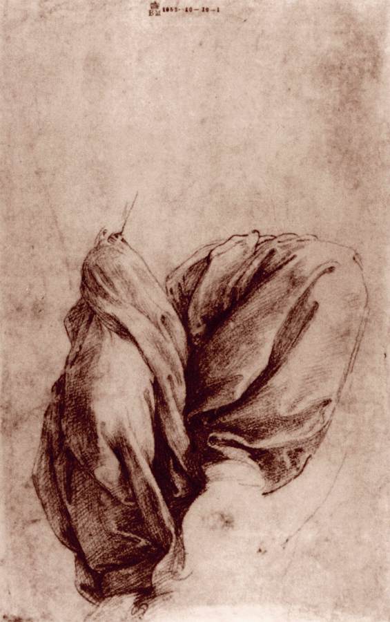 Étude de draperie pour une Sibylle (verso)