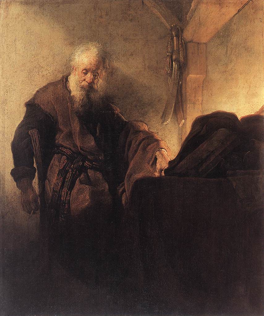 Saint Paul à son pupitre d'écriture