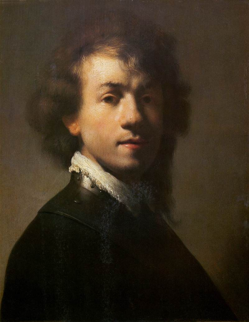 Autoportrait au col en dentelle