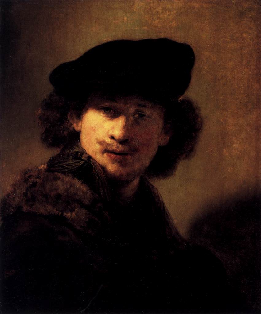 Autoportrait au béret de velours et au manteau fourré