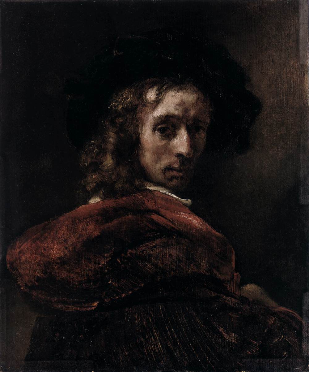Homme au manteau rouge