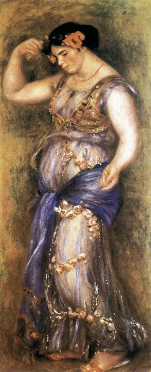 Jeune fille dansant avec des castagnettes
