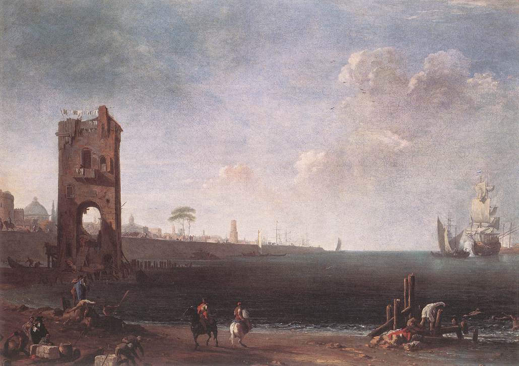 Vue côtière avec tour