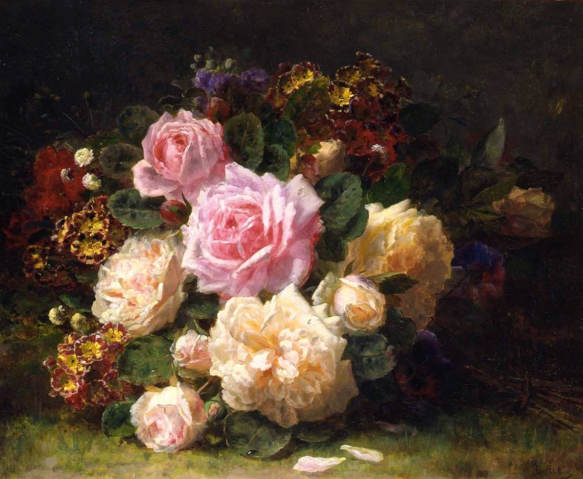 Nature morte aux roses