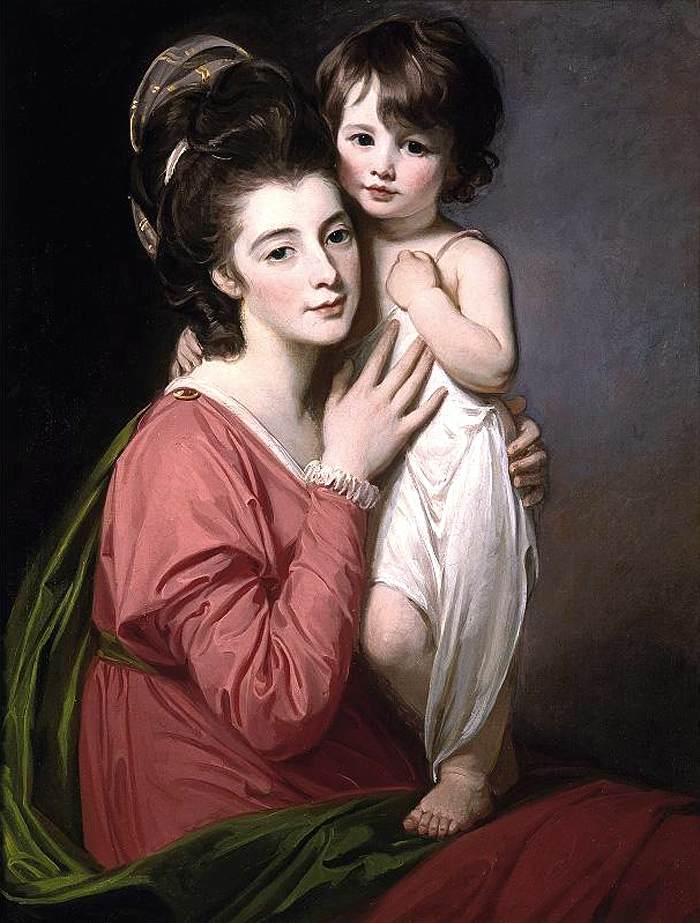 Portrait de Mme Henrietta Morris et de son fils John