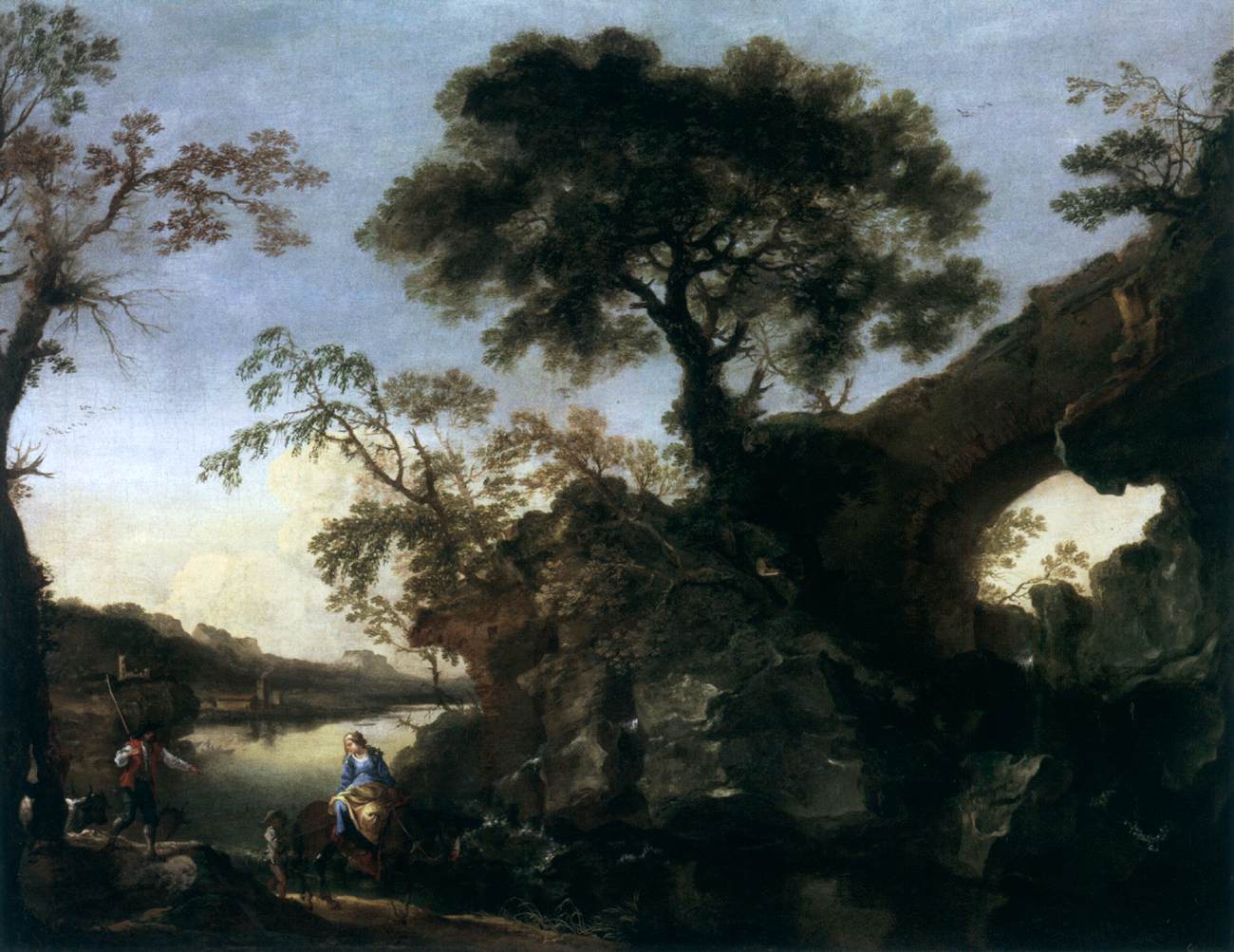 Paysage rocheux avec une cascade