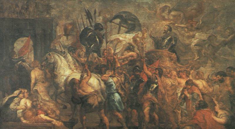 L'Entrée triomphale d'Henri IV à Paris