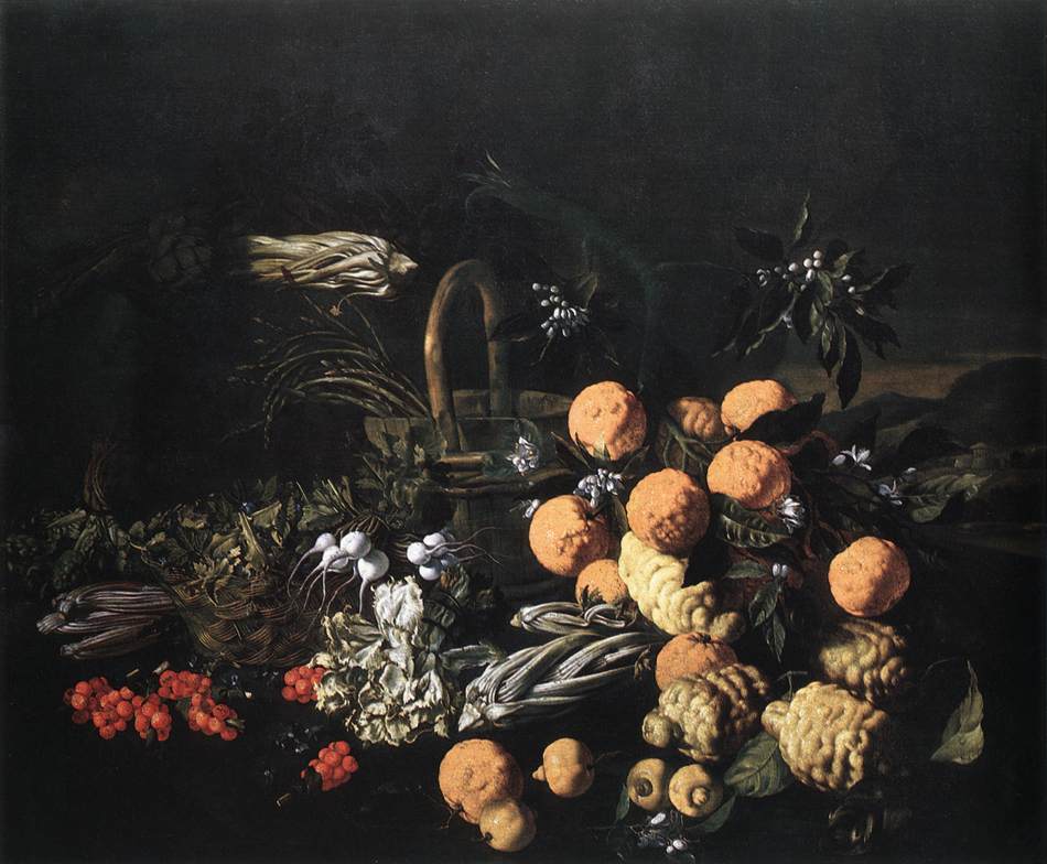 Nature morte dans un paysage
