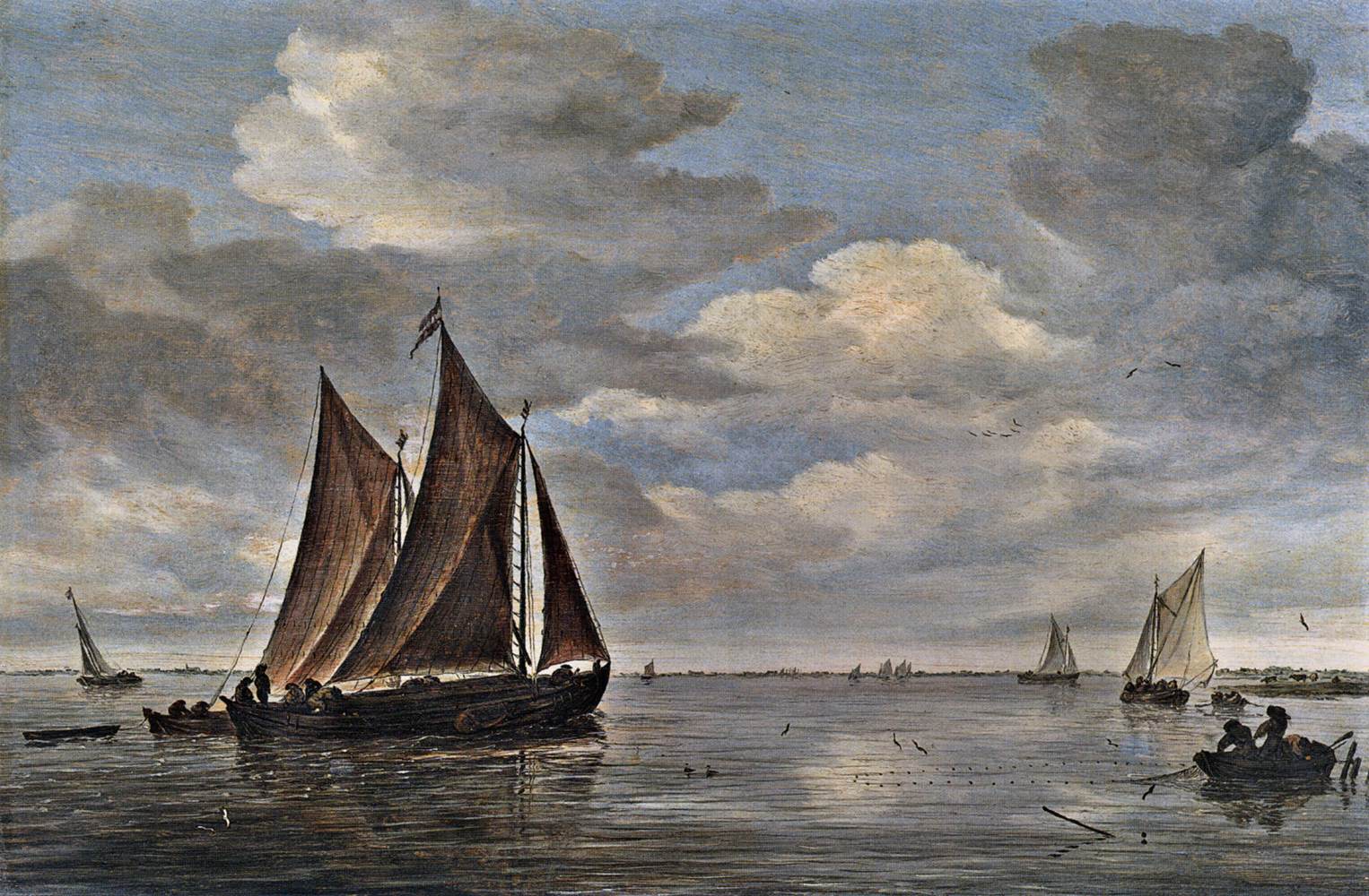 Bateaux de pêche sur une rivière