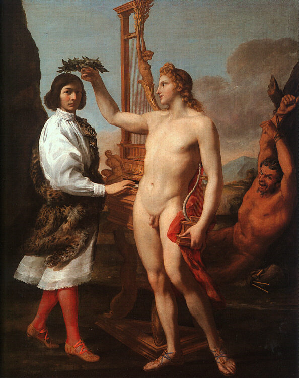 Marcantonio Pasquilini couronné par Apollon