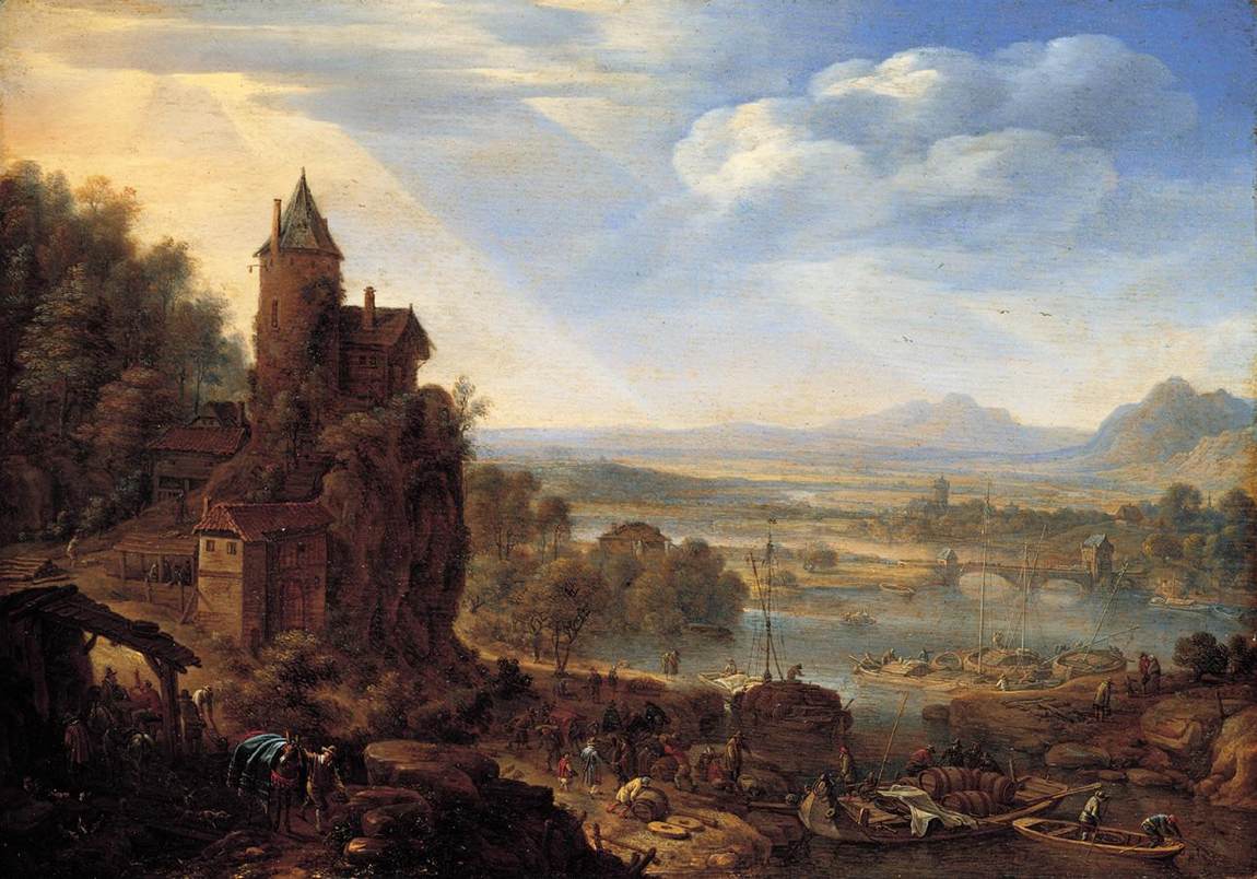 Un vaste paysage rhénan