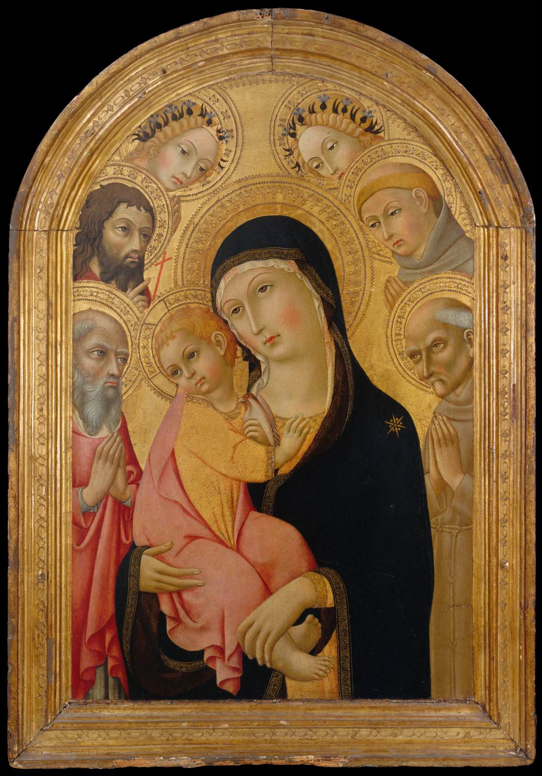 Vierge à l'Enfant avec des saints et deux anges