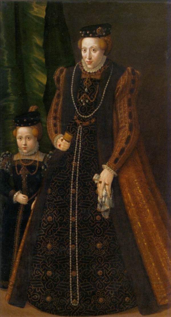 Archiduchesse Maria avec sa fille aînée Maria Eleonore