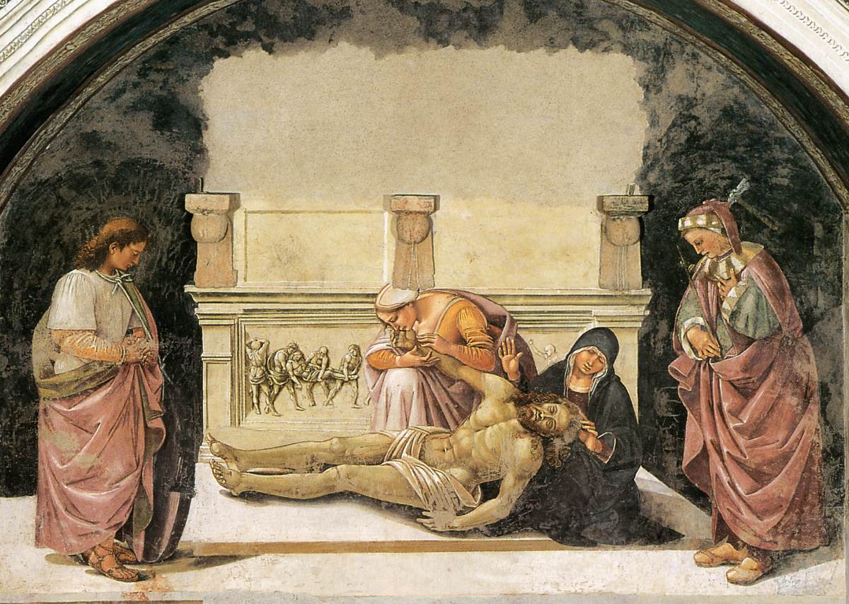La Lamentation sur le Christ mort avec les saints Faustinus et Parentius